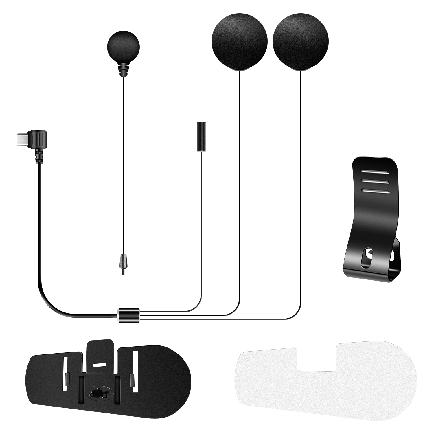 Full Face Motorcycle Helmet With Bluetooth - Fodsports Microphone Speaker Earphone with Clip