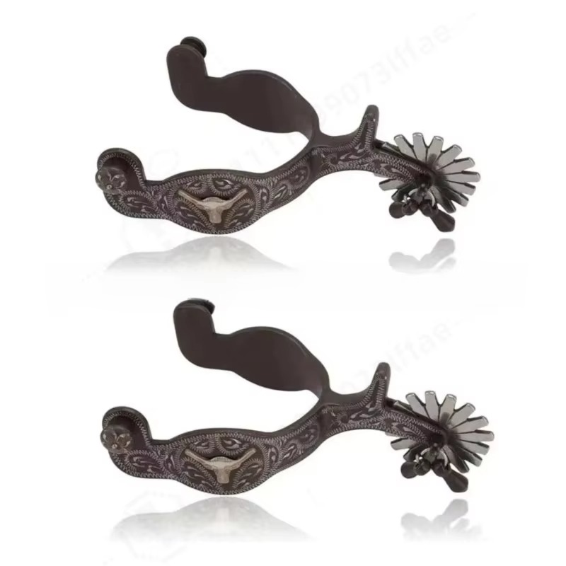 Hand‑Carved Western Horse Spur - Riding Gear recension och pris
