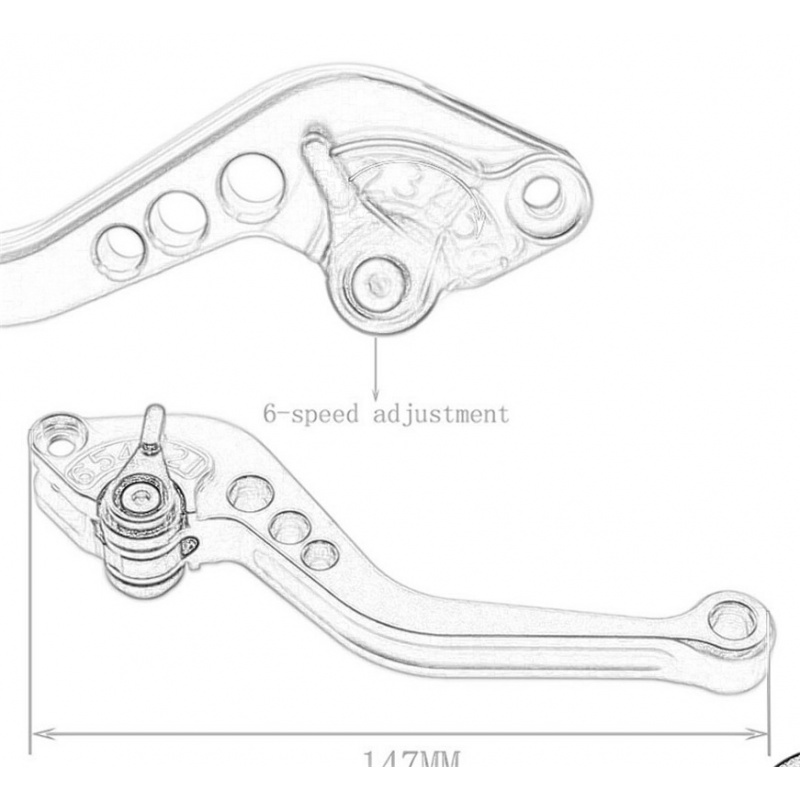 For Yamaha Tracer 9/Tracer 9 G - Cnc Aluminum Adjustable Brake Clutch Levers recension och pris