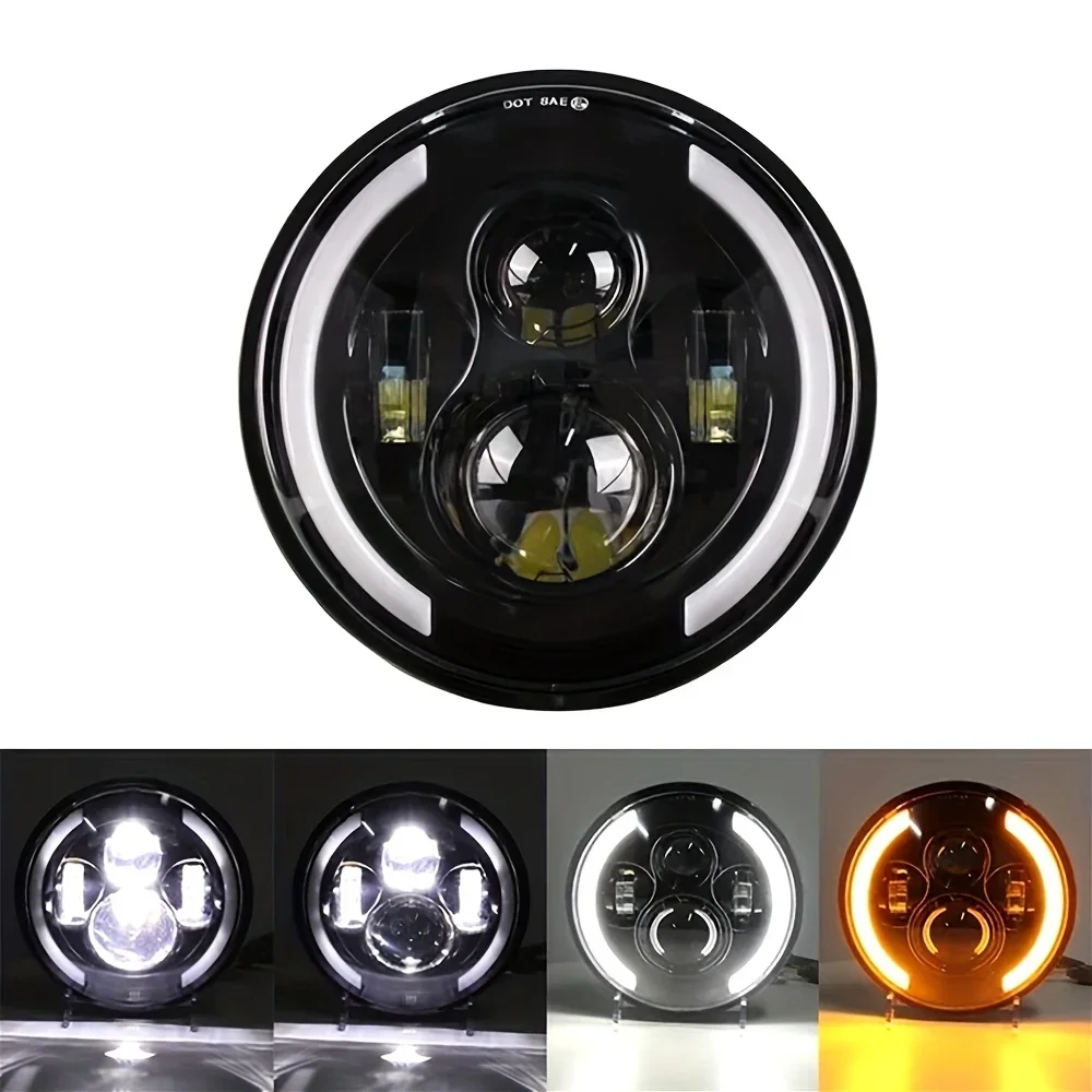 50W 7Inch 17.78cm LED Angel Ey - Universal Motorcycle Led Headlight Projector recension och pris