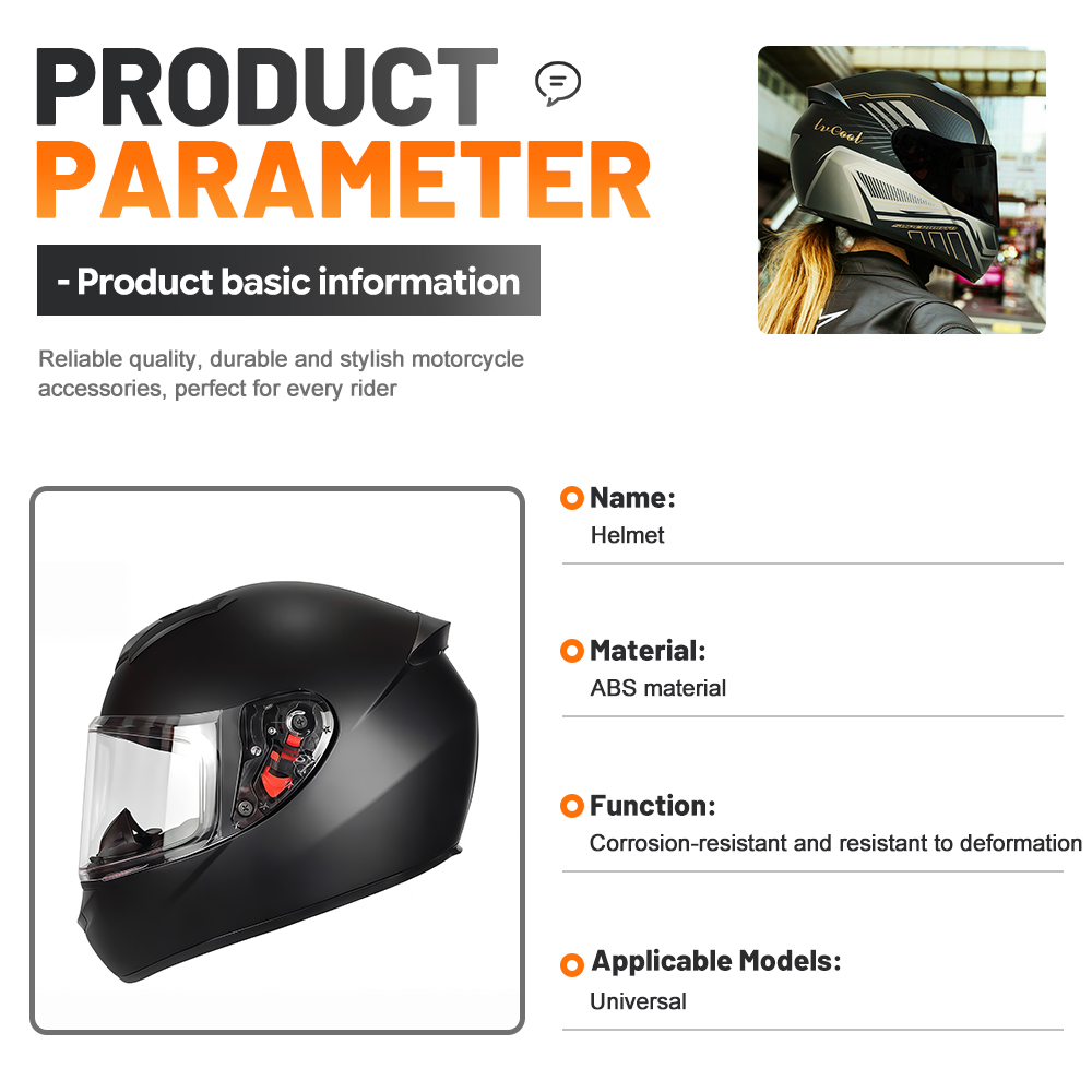 Stylish Full-Face Motorcycle H - Dual Visor Motorcycle Racing Helmet recension och pris